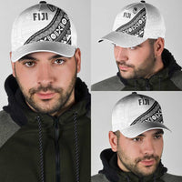 Fijian Rugby Classic Cap Tapa Pattern and Palm Tree Tribal