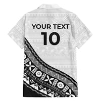 Custom Fijian Rugby Family Matching Mermaid Dress and Hawaiian Shirt Tapa Pattern and Palm Tree Tribal