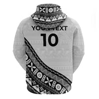 Custom Fijian Rugby Hoodie Tapa Pattern and Palm Tree Tribal LT03 - Polynesian Pride