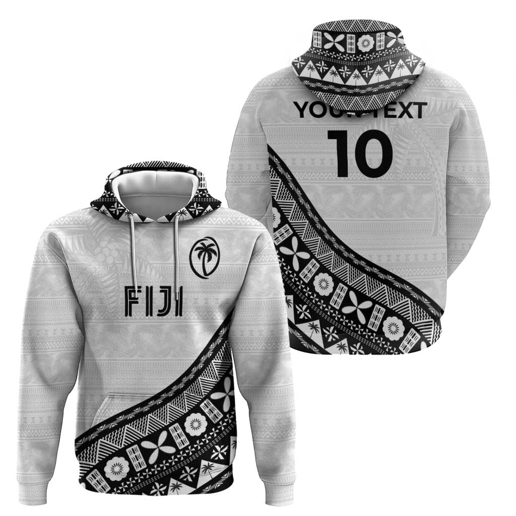 Custom Fijian Rugby Hoodie Tapa Pattern and Palm Tree Tribal LT03 - Polynesian Pride