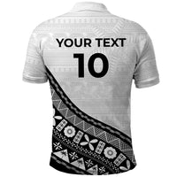 Custom Fijian Rugby Polo Shirt Tapa Pattern and Palm Tree Tribal LT03 - Polynesian Pride