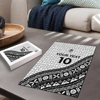 Custom Fijian Rugby Puzzle Tapa Pattern and Palm Tree Tribal LT03 - Polynesian Pride