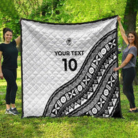 Custom Fijian Rugby Quilt Tapa Pattern and Palm Tree Tribal LT03 - Polynesian Pride