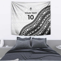 Custom Fijian Rugby Tapestry Tapa Pattern and Palm Tree Tribal LT03 - Polynesian Pride