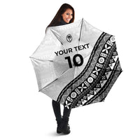 Custom Fijian Rugby Umbrella Tapa Pattern and Palm Tree Tribal LT03 - Polynesian Pride