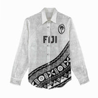 Custom Fijian Rugby Women Casual Shirt Tapa Pattern and Palm Tree Tribal LT03 - Polynesian Pride
