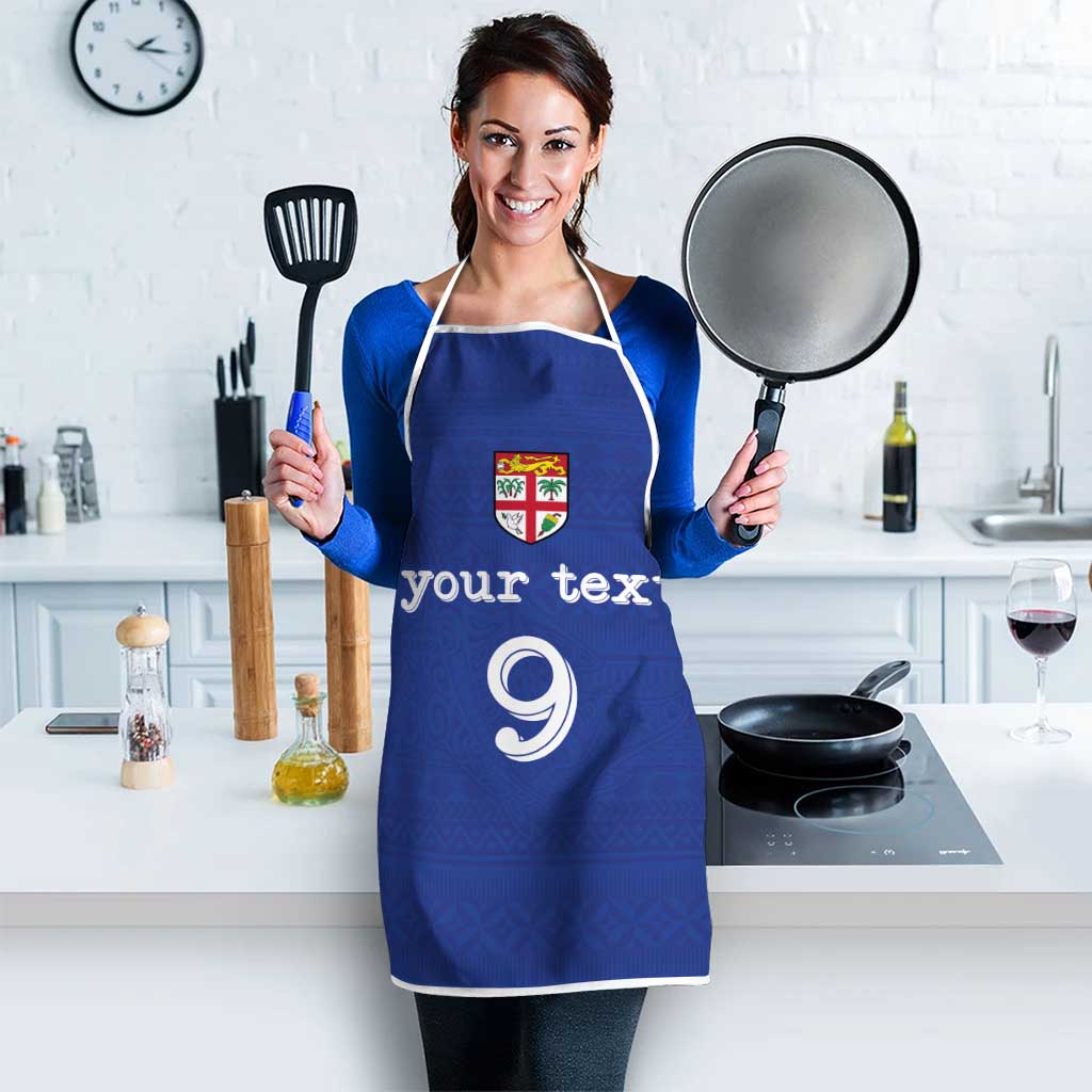 Custom Fijian Football Apron Tapa Pattern and Shark Tribal LT03 - Polynesian Pride