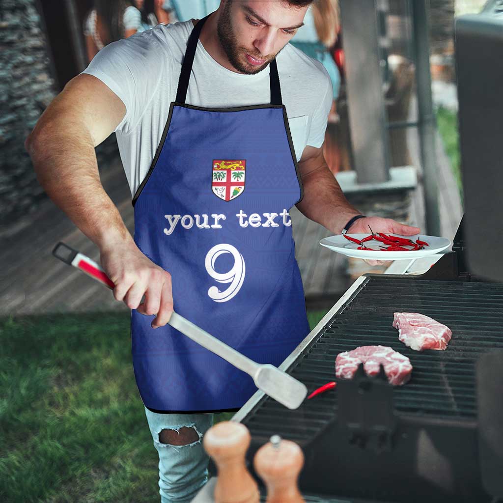 Custom Fijian Football Apron Tapa Pattern and Shark Tribal LT03 - Polynesian Pride