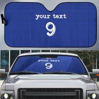 Custom Fijian Football Auto Sun Shade Tapa Pattern and Shark Tribal
