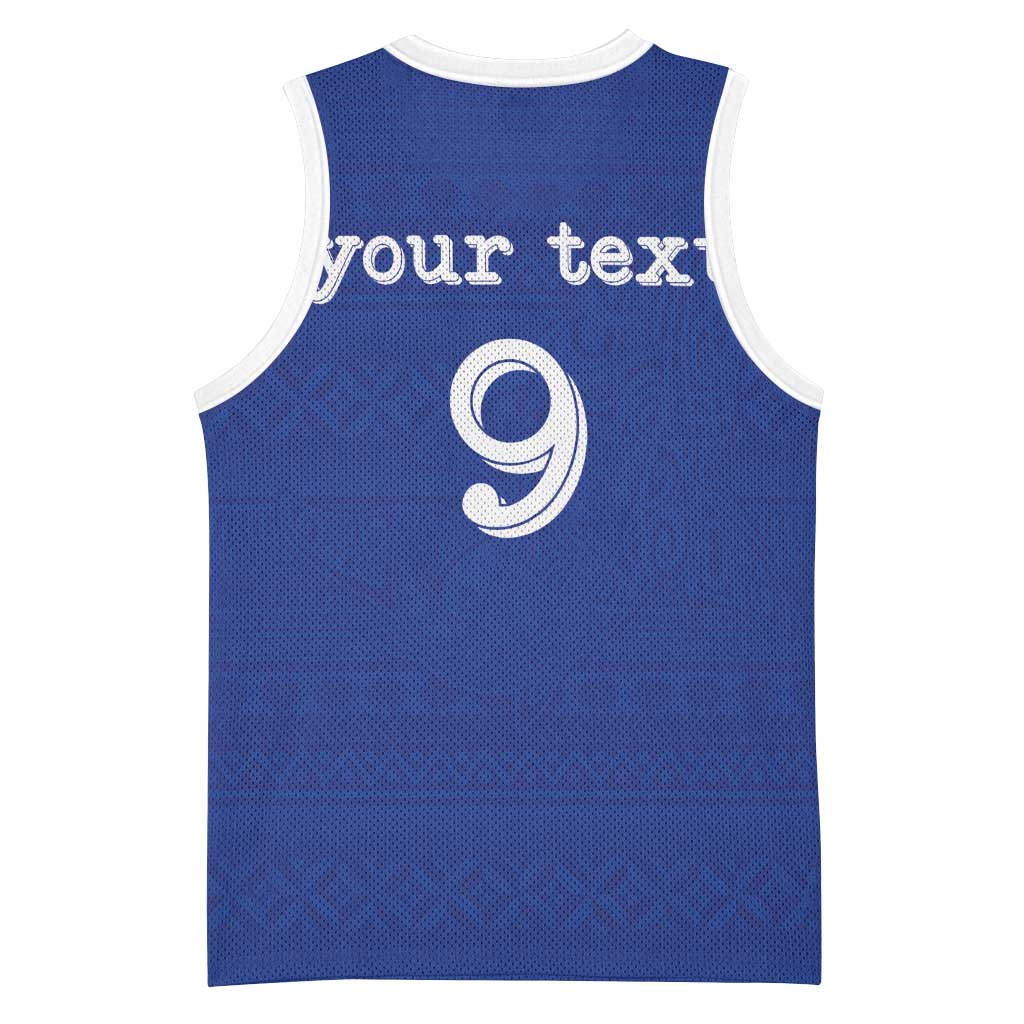 Custom Fijian Football Basketball Jersey Tapa Pattern and Shark Tribal LT03 - Polynesian Pride
