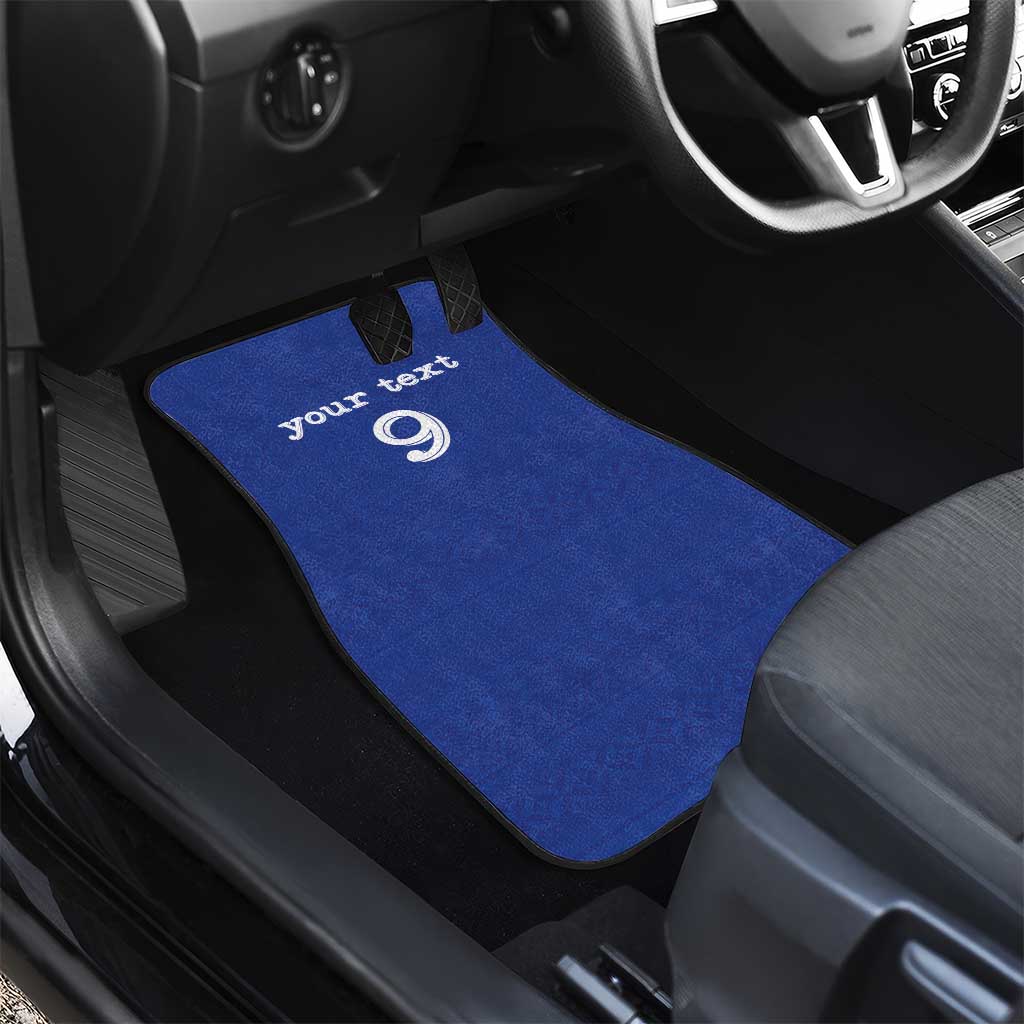 Custom Fijian Football Car Mats Tapa Pattern and Shark Tribal LT03 - Polynesian Pride