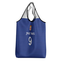 Custom Fijian Football Grocery Bag Tapa Pattern and Shark Tribal LT03 - Polynesian Pride