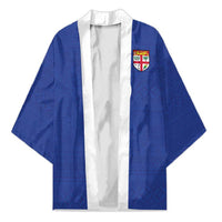 Custom Fijian Football Kimono Tapa Pattern and Shark Tribal