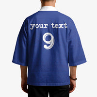 Custom Fijian Football Kimono Tapa Pattern and Shark Tribal