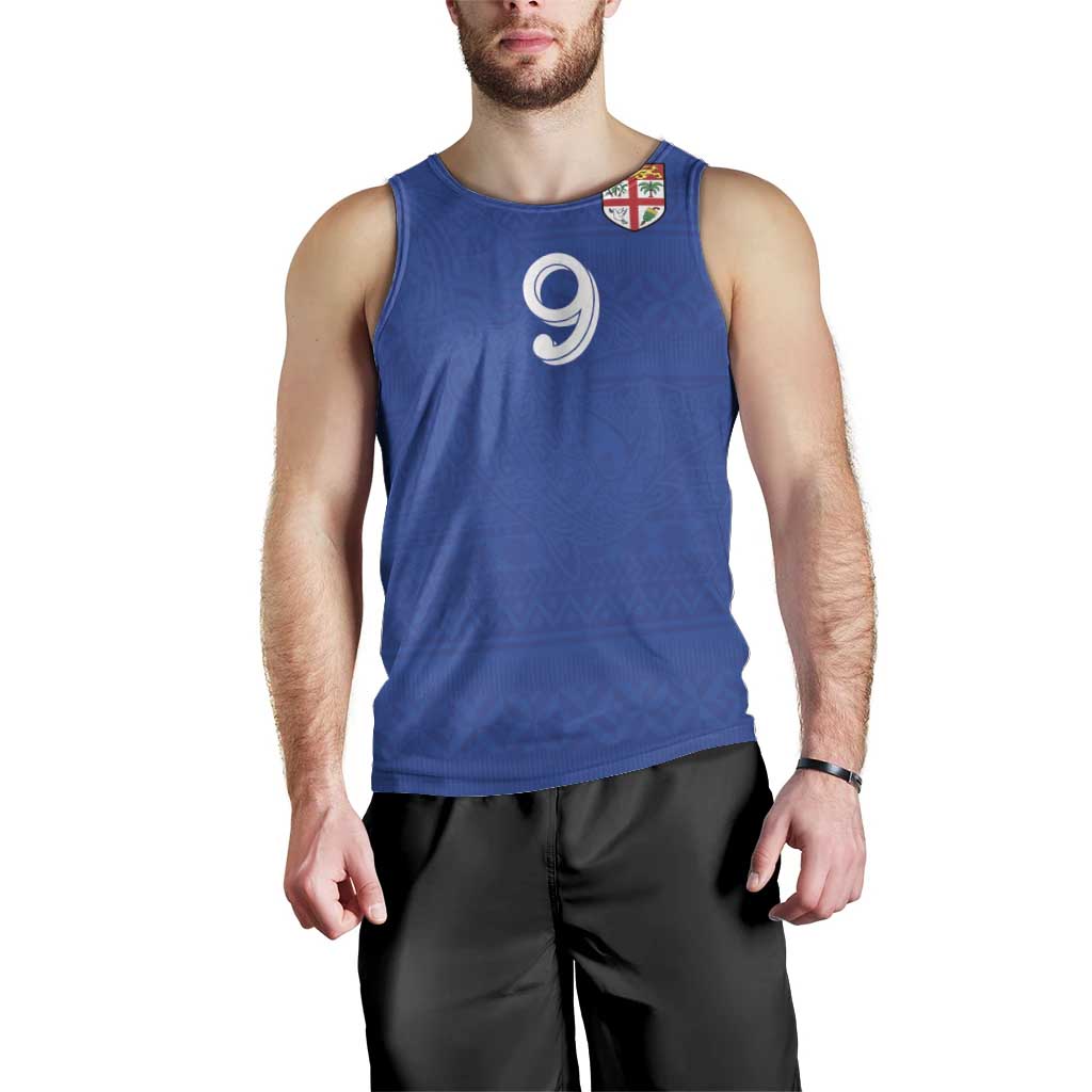 Custom Fijian Football Men Tank Top Tapa Pattern and Shark Tribal LT03 - Polynesian Pride