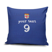 Custom Fijian Football Pillow Cover Tapa Pattern and Shark Tribal