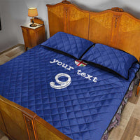 Custom Fijian Football Quilt Bed Set Tapa Pattern and Shark Tribal LT03 - Polynesian Pride