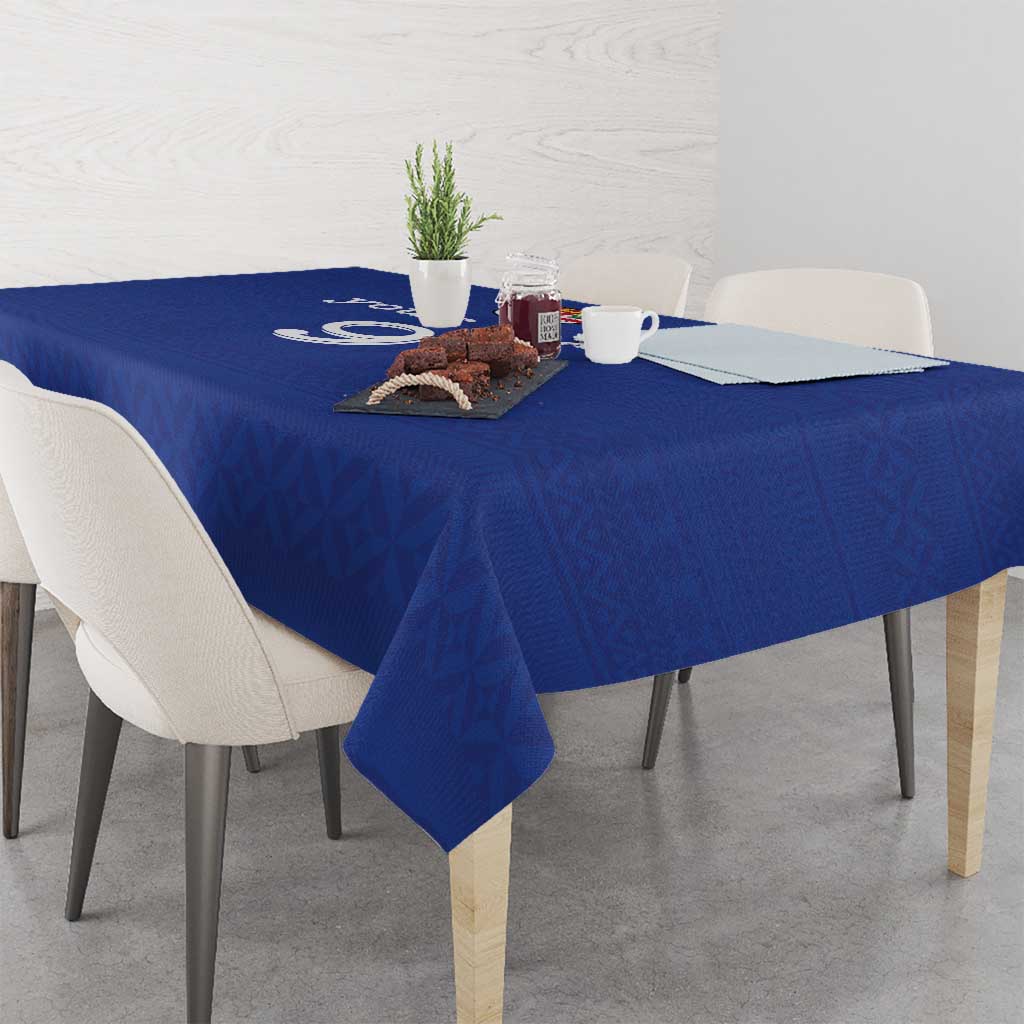 Custom Fijian Football Tablecloth Tapa Pattern and Shark Tribal LT03 - Polynesian Pride