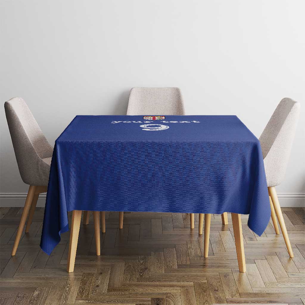 Custom Fijian Football Tablecloth Tapa Pattern and Shark Tribal LT03 - Polynesian Pride