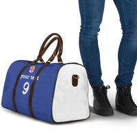 Custom Fijian Football Travel Bag Tapa Pattern and Shark Tribal LT03 - Polynesian Pride