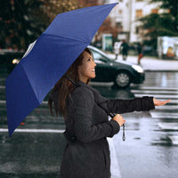 Custom Fijian Football Umbrella Tapa Pattern and Shark Tribal LT03 - Polynesian Pride