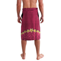 Hawaii Plumeria Lei Lavalava Tiki and Kakau Pattern Pink Color LT03 - Polynesian Pride