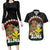 Aloha Hawaii Couples Matching Long Sleeve Bodycon Dress and Hawaiian Shirt Kanaka Maoli with Polynesian Spiral Plumeria