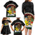 Aloha Hawaii Family Matching Long Sleeve Bodycon Dress and Hawaiian Shirt Kanaka Maoli with Polynesian Spiral Plumeria