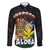 Aloha Hawaii Family Matching Long Sleeve Bodycon Dress and Hawaiian Shirt Kanaka Maoli with Polynesian Spiral Plumeria