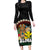 Aloha Hawaii Family Matching Long Sleeve Bodycon Dress and Hawaiian Shirt Kanaka Maoli with Polynesian Spiral Plumeria