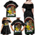 Aloha Hawaii Family Matching Off Shoulder Maxi Dress and Hawaiian Shirt Kanaka Maoli with Polynesian Spiral Plumeria