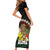 Aloha Hawaii Family Matching Short Sleeve Bodycon Dress and Hawaiian Shirt Kanaka Maoli with Polynesian Spiral Plumeria