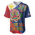 Philippines MassKara Baseball Jersey Filipino Carnival Mask and Polynesian Pattern