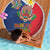 Philippines MassKara Beach Blanket Filipino Carnival Mask and Polynesian Pattern