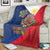 Philippines MassKara Blanket Filipino Carnival Mask and Polynesian Pattern