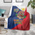 Philippines MassKara Blanket Filipino Carnival Mask and Polynesian Pattern