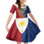 Philippines MassKara Family Matching Summer Maxi Dress and Hawaiian Shirt Filipino Carnival Mask and Polynesian Pattern