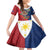 Philippines MassKara Family Matching Tank Maxi Dress and Hawaiian Shirt Filipino Carnival Mask and Polynesian Pattern