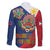 Philippines MassKara Family Matching Tank Maxi Dress and Hawaiian Shirt Filipino Carnival Mask and Polynesian Pattern