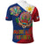 Philippines MassKara Polo Shirt Filipino Carnival Mask and Polynesian Pattern