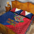 Philippines MassKara Quilt Bed Set Filipino Carnival Mask and Polynesian Pattern