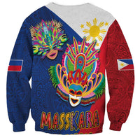 Philippines MassKara Sweatshirt Filipino Carnival Mask and Polynesian Pattern