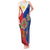 Philippines MassKara Tank Maxi Dress Filipino Carnival Mask and Polynesian Pattern