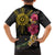 Hawaii and Philippines Together Hawaiian Shirt Hibiscus Flower and Sun Badge Polynesian Pattern Coloful