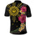 Hawaii and Philippines Together Polo Shirt Hibiscus Flower and Sun Badge Polynesian Pattern Coloful