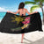 Hawaii and Philippines Together Sarong Hibiscus Flower and Sun Badge Polynesian Pattern Coloful