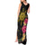 Hawaii and Philippines Together Tank Maxi Dress Hibiscus Flower and Sun Badge Polynesian Pattern Coloful