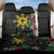 Tropical Hawaii and Philippines Back Car Seat Cover Kanaka Maoli and Sun Badge Batok Tattoo Colorful