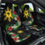 Tropical Hawaii and Philippines Car Seat Cover Kanaka Maoli and Sun Badge Batok Tattoo Colorful