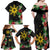 Tropical Hawaii and Philippines Family Matching Off Shoulder Maxi Dress and Hawaiian Shirt Kanaka Maoli and Sun Badge Batok Tattoo Colorful